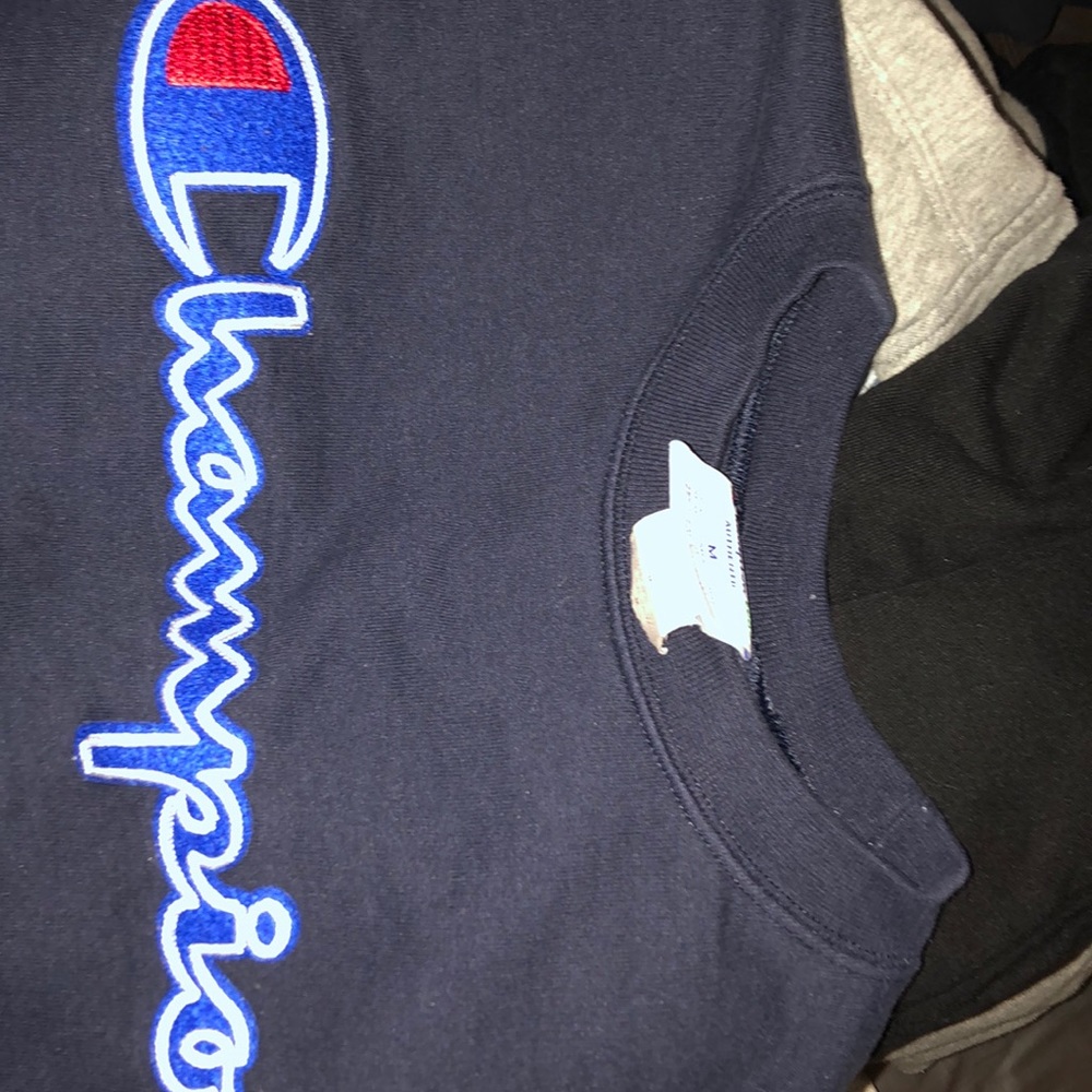 Medium champion embroidered pullover (navy)